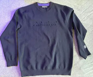 admiral 골프 엠보싱 로고 크루넥 스웨터 XL 네이비