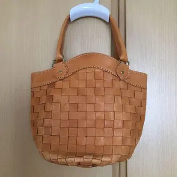 주케로 가죽 뜨개질 백