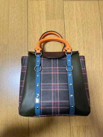 Ray BEAMS / 체크 배색 백