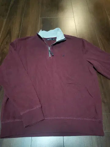 NAUTICA 버건디 집업 맨투맨 구제 의류