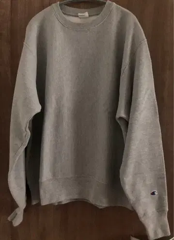 챔피온 리버스 위브 맨투맨 그레이 사이즈 L [ 구제 의류 ]
