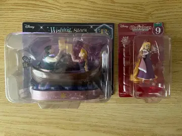 디즈니 해피 복권 크리스마스 오너먼트 장면 피규어 라푼젤