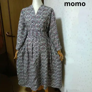 테트론 코튼 허리 리본 포함 턱 들어간 원피스 기모노 리메이크