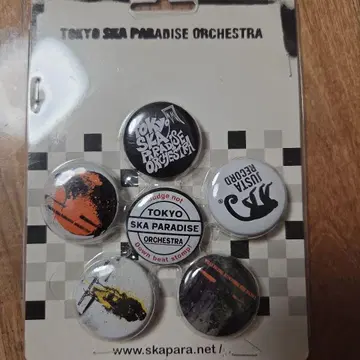 미사용! 도쿄 스카 파라다이스 오케스트라 캔뱃지 6개 세트