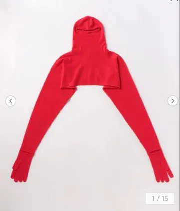 NSCRIRE 캐시미어 후디&그로브 니트 스톨