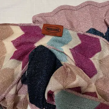 [ MISSONI ] 라메 스톨 스캘럽 경사 파티 결혼식