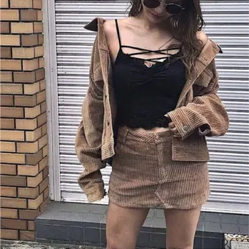 ENVYM 코듀로이 셋업 베이지