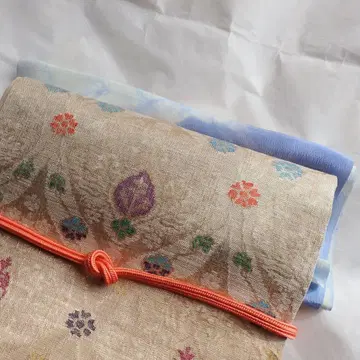 순수 실크 오비 장식 천 다이 다이 염색