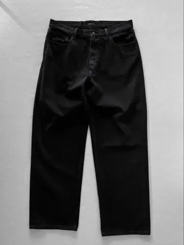 UNIQLO 와이드 스트레이트 청바지/긴 길이 W36 DARK GRAY