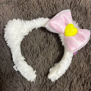 키티 머리띠 유니버셜 화이트