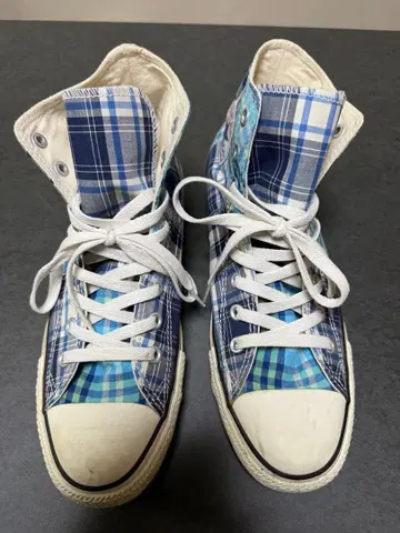 컨버스 올스타 converse All Star 체크 무늬 하이컷