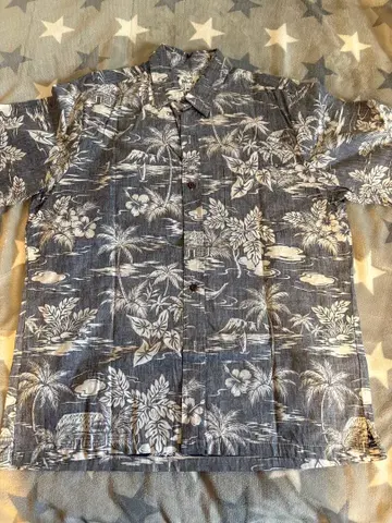 TWO PALMS 알로하 셔츠 M 그레이 계열