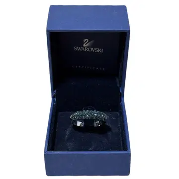 스와로브스키 크리스탈 더스트 더블 커프 팔찌 반지