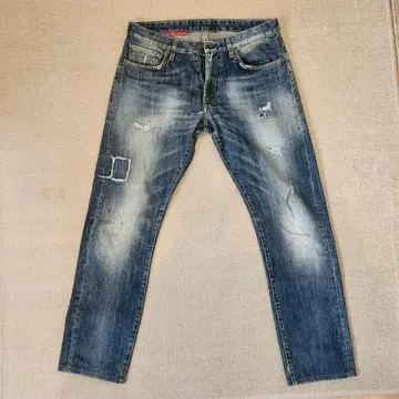 Reger Studio 데미지 가공 데님 팬츠