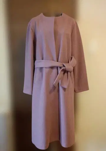 [ LBC ] 여성용 노카라 코트*더스티 핑크