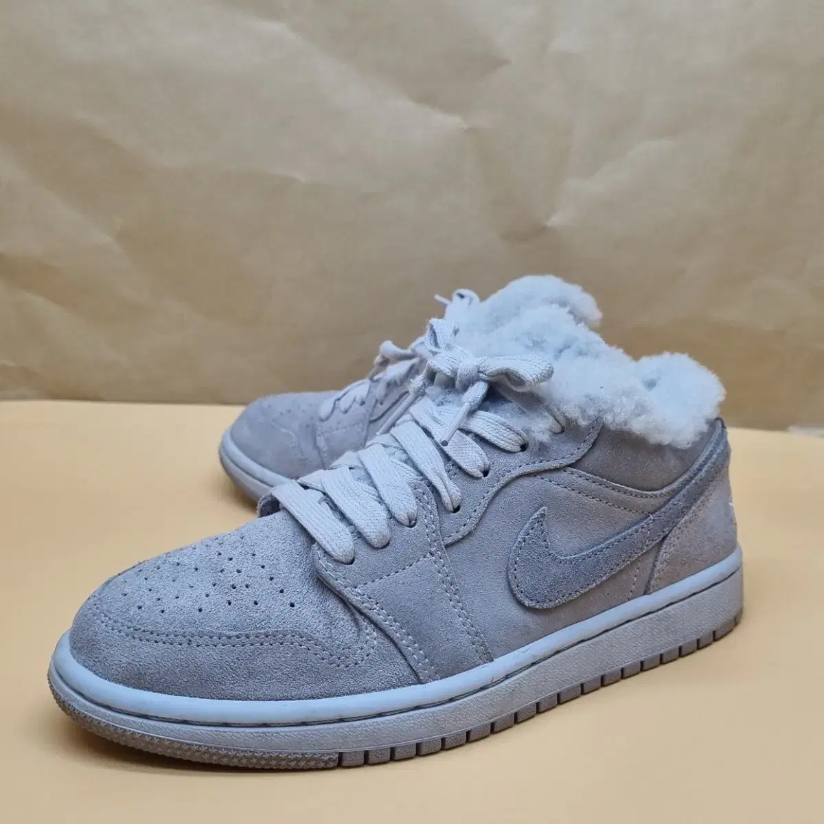 Nike Jordan 1 Low Sherpa Sneakers 230.