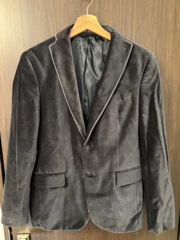 ZARA 벨로아 자켓 차콜 그레이 M 사이즈