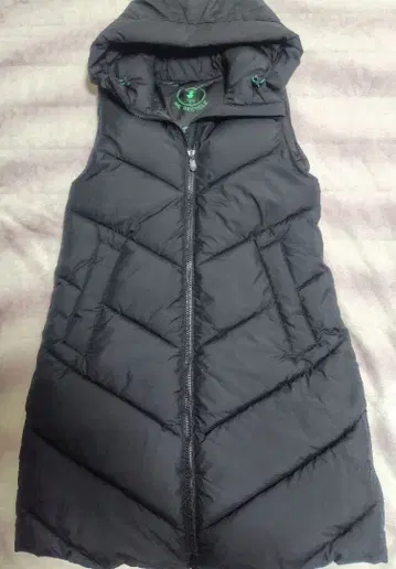 SAVE THE DUCK 후드 부착 다운 베스트 네이비