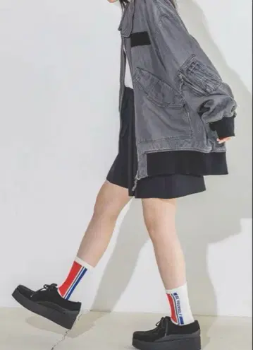 JEANASIS 리버서블 퍼 플라이트 자켓