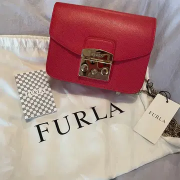 [ 미사용 새상품 ] FURLA 빨간색 가죽 숄더백