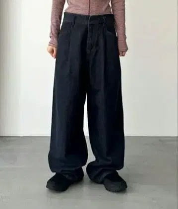 CANALJEAN SEIRTAND 턱 데님 팬츠 캐널진