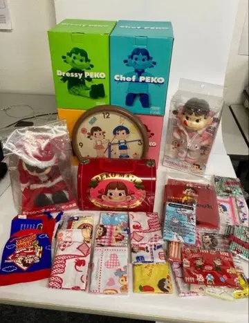 PEKO 캐릭터 세트 (피규어 시계 손수건)
