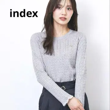 케이블 니트 그레이 [ 새상품 ] L