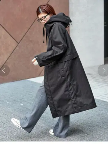 Spick & Span 본딩 후디드 코트