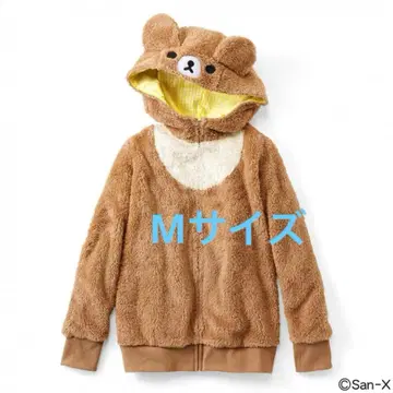 리락쿠마 펠리시모 콜라보 차이로이코구마 변신 보아 후드티 M 사이즈