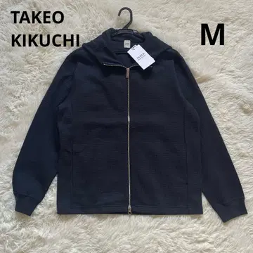 [택 포함 새상품] TAKEO KIKUCHI 크로스 위브 집업 후드티 M