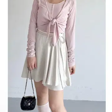 [택 포함 새상품] Chacott 새틴 랩 스커트 SNIDEL 스나이델