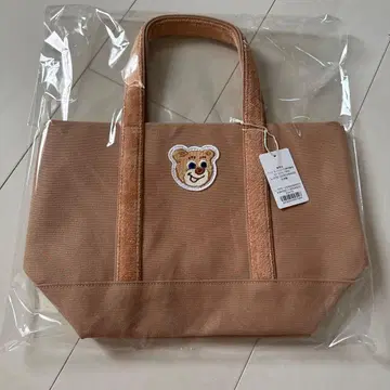 새상품 페이러 올드 테디 와펜 토트백 베이지