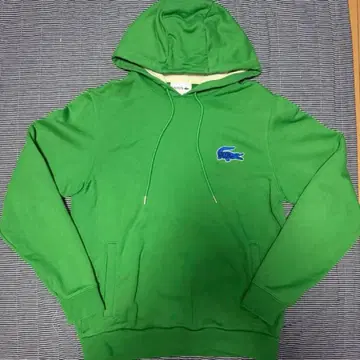 LACOSTE 그린 컬러 후드 부착 후드티 M 사이즈