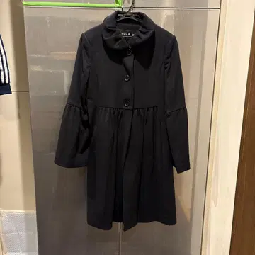 uscita tre 블랙 롱 코트 M