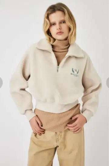 [ MOUSSY 마우지 ] BOA HALF ZIP 풀오버 보아 하프 지퍼