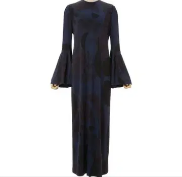 별주 Marble Print I-Line Jersey Dress 마블