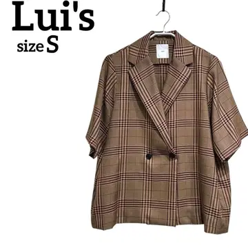 Lui's [ S ] 테일러드 자켓 체크 무늬