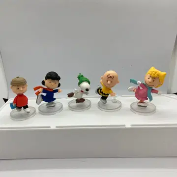 PEANUTS 스누피 스케이트 미니 피규어 5체 세트
