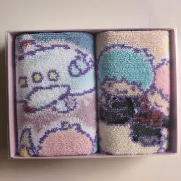 새상품 페이러 타월 손수건 JAL 한정판 리틀트윈스타 2장 세트