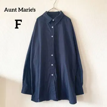 앤트마리스 긴팔 셔츠 F 네이비 롱 기장 오버 사이즈 080