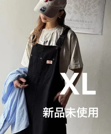 java 블랙 데님 살로펫 XL 원피스 미사용 새상품