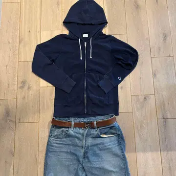 Champion reverse weave 네이비 후드티