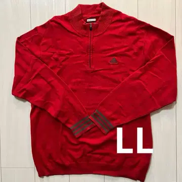 adidas 빨간색 집업 스웨터