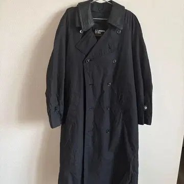 'LONDON FOG' 빈티지 가죽 칼라 트렌치코트