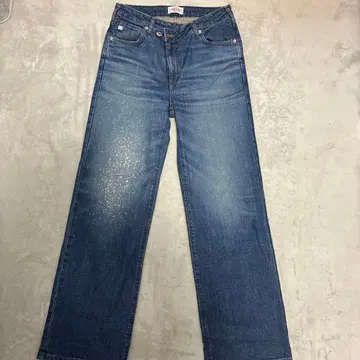 something 프릭스스토어 크로스 허리 스트레이트 데님