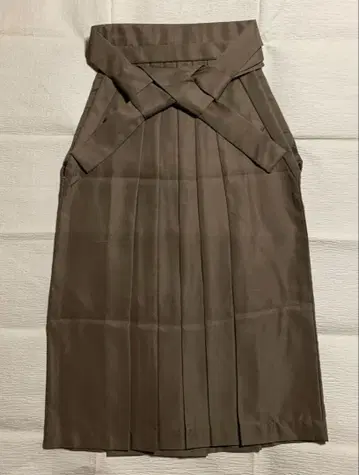 [ 미사용 ] 하카마 단품 ( 카키 ) L 사이즈 끈 길이 95cm