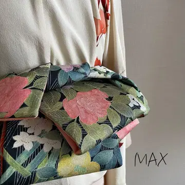 순수 실크 헤코 오비 2269 반폭 오비 핸드메이드 성인용 MAX