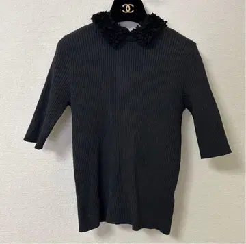 [ 새상품 ] UNITED ARROWS 레이디 플라워 튤 니트