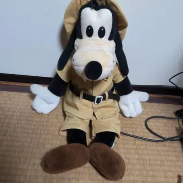 도쿄 디즈니랜드 구피 봉제 인형 빈티지 탐험가 스타일