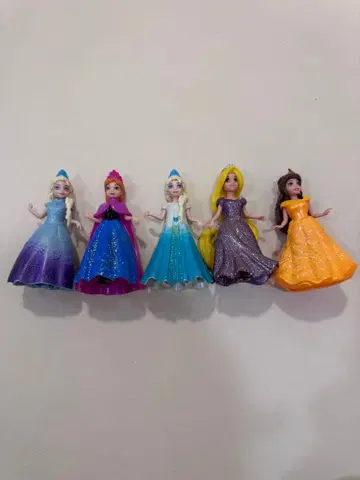 디즈니 프린세스 매직 클립 5체 세트